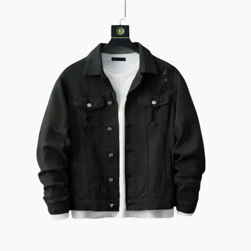 Men's casual button jacket