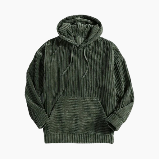 Comfortable hoodie with striped pattern