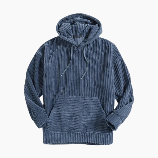 Comfortable hoodie with striped pattern