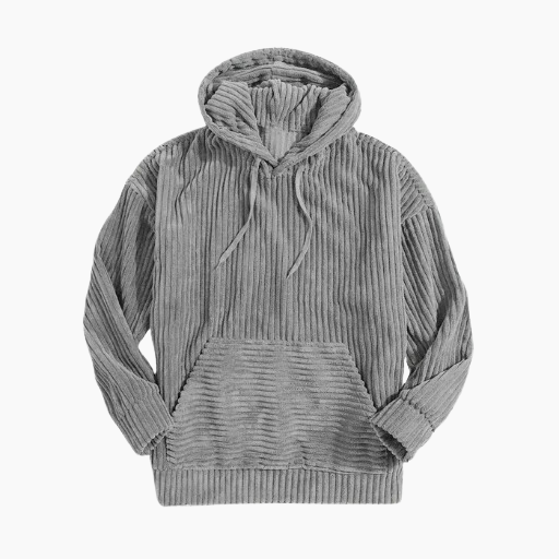 Comfortable hoodie with striped pattern