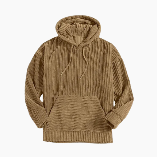 Comfortable hoodie with striped pattern