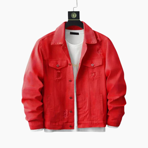 Men's casual button jacket